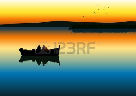12137903-illustration-of-two-men-silhouette-fishing-on-tranquil-lake
